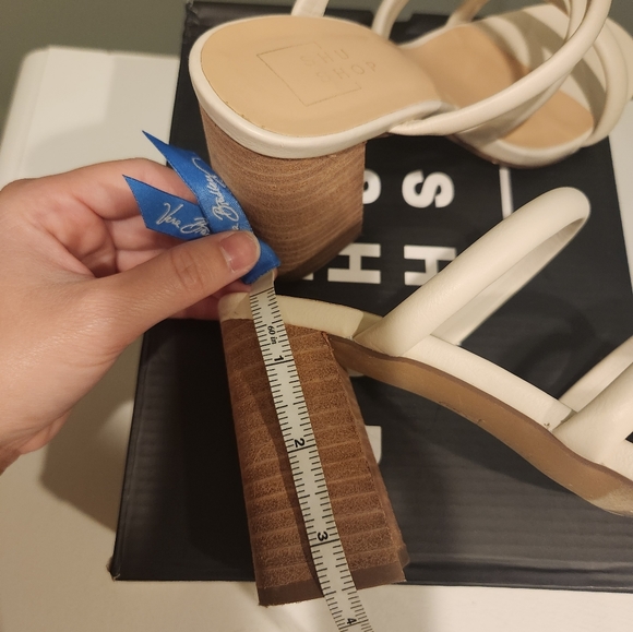 SHUSHOP HEELS color BONE size 6.5 - Picture 5 of 16